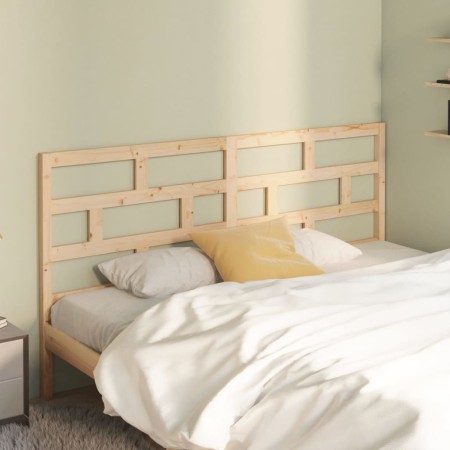 Solid pine wood bed headboard 206x4x100 cm by vidaXL, Headboards and footboards - Ref: Foro24-814214, Price: 39,43 €, Discoun...