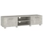 Concrete gray plywood TV cabinet 140x40x35 cm by vidaXL, TV Furniture - Ref: Foro24-340632, Price: 111,99 €, Discount: %