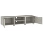 Concrete gray plywood TV cabinet 140x40x35 cm by vidaXL, TV Furniture - Ref: Foro24-340632, Price: 111,99 €, Discount: %