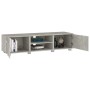 Concrete gray plywood TV cabinet 140x40x35 cm by vidaXL, TV Furniture - Ref: Foro24-340632, Price: 111,99 €, Discount: %