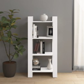 Weißes Massivholzregal/Raumteiler 60x35x125 cm von vidaXL, Bücherregale und Regale - Ref: Foro24-813885, Preis: 51,82 €, Raba...