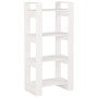 Weißes Massivholzregal/Raumteiler 60x35x125 cm von vidaXL, Bücherregale und Regale - Ref: Foro24-813885, Preis: 51,79 €, Raba...