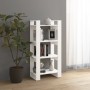 Weißes Massivholzregal/Raumteiler 60x35x125 cm von vidaXL, Bücherregale und Regale - Ref: Foro24-813885, Preis: 51,79 €, Raba...