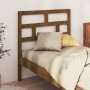 Honey brown solid pine wood bed headboard 106x4x100 cm by vidaXL, Headboards and footboards - Ref: Foro24-814182, Price: 33,5...