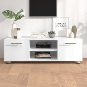 White plywood TV cabinet 110x40x35 cm by vidaXL, TV Furniture - Ref: Foro24-340620, Price: 96,99 €, Discount: %