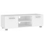 White plywood TV cabinet 110x40x35 cm by vidaXL, TV Furniture - Ref: Foro24-340620, Price: 96,99 €, Discount: %