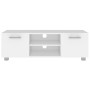 White plywood TV cabinet 110x40x35 cm by vidaXL, TV Furniture - Ref: Foro24-340620, Price: 96,99 €, Discount: %