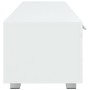 White plywood TV cabinet 110x40x35 cm by vidaXL, TV Furniture - Ref: Foro24-340620, Price: 96,99 €, Discount: %