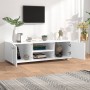 White plywood TV cabinet 110x40x35 cm by vidaXL, TV Furniture - Ref: Foro24-340620, Price: 96,99 €, Discount: %