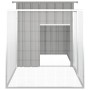 Gray galvanized steel chicken cage 200x91x100 cm by vidaXL, Cages and habitats for small animals - Ref: Foro24-171546, Price:...