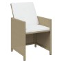 Set comedor de jardín 7 pzas con cojines ratán sintético beige de vidaXL, Conjuntos de jardín - Ref: Foro24-3095542, Precio: ...