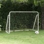 Soccer goal with white steel net 180x90x120 cm by vidaXL, soccer goals - Ref: Foro24-93370, Price: 60,27 €, Discount: %