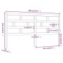 Bettkopfteil aus massivem Kiefernholz in Honigbraun, 186 x 4 x 100 cm von vidaXL, Kopf- und Fußteile - Ref: Foro24-814212, Pr...