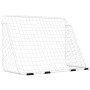 Soccer goal with white steel net 180x90x120 cm by vidaXL, soccer goals - Ref: Foro24-93370, Price: 60,27 €, Discount: %