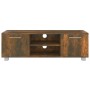 Smoked oak engineered wood TV cabinet 110x40x35 cm by vidaXL, TV Furniture - Ref: Foro24-340625, Price: 72,58 €, Discount: %