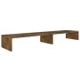 Smoked oak wood screen support 110x23.5x9 cm by vidaXL, TV Furniture - Ref: Foro24-340649, Price: 35,99 €, Discount: %