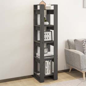 Gray pine wood shelving/space divider 41x35x160 cm by vidaXL, Bookcases and shelves - Ref: Foro24-813871, Price: 51,99 €, Dis...