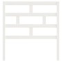 Solid white pine wood bed headboard 96x4x100 cm by vidaXL, Headboards and footboards - Ref: Foro24-814175, Price: 28,68 €, Di...