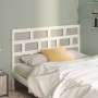 Solid white pine wood bed headboard 141x4x100 cm by vidaXL, Headboards and footboards - Ref: Foro24-814190, Price: 47,40 €, D...