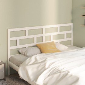 Solid white pine wood bed headboard 186x4x100 cm by vidaXL, Headboards and footboards - Ref: Foro24-814210, Price: 52,55 €, D...