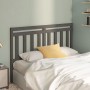 Solid gray pine wood bed headboard 166x4x100 cm by vidaXL, Headboards and footboards - Ref: Foro24-814106, Price: 49,50 €, Di...