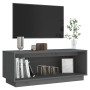 Mueble de TV de madera maciza de pino gris 90x35x35 cm de vidaXL, Muebles TV - Ref: Foro24-813831, Precio: 55,39 €, Descuento: %