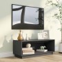 Mueble de TV de madera maciza de pino gris 90x35x35 cm de vidaXL, Muebles TV - Ref: Foro24-813831, Precio: 55,39 €, Descuento: %