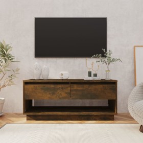 Smoked oak engineered wood TV cabinet 102x41x44 cm by vidaXL, TV Furniture - Ref: Foro24-812972, Price: 53,63 €, Discount: %