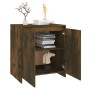 Smoked oak plywood sideboard 70x41x75 cm by vidaXL, Sideboards - Ref: Foro24-813002, Price: 69,41 €, Discount: %