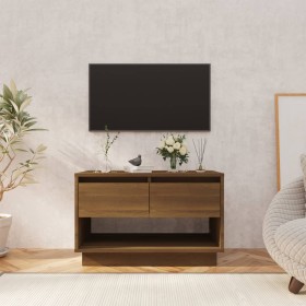 Mueble de TV de madera de ingeniería marrón roble 70x41x44 cm de vidaXL, Muebles TV - Ref: Foro24-812977, Precio: 61,30 €, De...