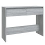 Mesa consola madera de ingeniería gris Sonoma 100x35x76,5 cm de vidaXL, Mesas auxiliares - Ref: Foro24-813036, Precio: 56,45 ...