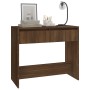 Oak brown engineered wood console table 89x41x76.5 cm by vidaXL, Side tables - Ref: Foro24-813001, Price: 47,98 €, Discount: %