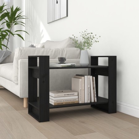 Estantería/divisor de espacios madera pino negro 80x35x56,5 cm de vidaXL, Librerías y estanterías - Ref: Foro24-813898, Preci...