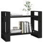 Estantería/divisor de espacios madera pino negro 80x35x56,5 cm de vidaXL, Librerías y estanterías - Ref: Foro24-813898, Preci...