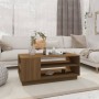 Oak brown engineered wood coffee table 102x55x43 cm by vidaXL, Coffee table - Ref: Foro24-813085, Price: 54,78 €, Discount: %