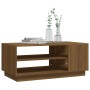 Mesa de centro madera de ingeniería marrón roble 102x55x43 cm de vidaXL, Mesas de centro - Ref: Foro24-813085, Precio: 54,70 ...