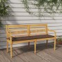 Batavia bench with taupe gray cushion solid teak wood 150 cm by vidaXL, garden benches - Ref: Foro24-3100834, Price: 241,61 €...