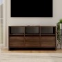 Oak brown engineered wood TV cabinet 102x37.5x52.5cm by vidaXL, TV Furniture - Ref: Foro24-813025, Price: 76,05 €, Discount: %