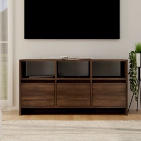 Oak brown engineered wood TV cabinet 102x37.5x52.5cm by vidaXL, TV Furniture - Ref: Foro24-813025, Price: 75,99 €, Discount: %