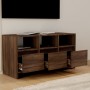 Oak brown engineered wood TV cabinet 102x37.5x52.5cm by vidaXL, TV Furniture - Ref: Foro24-813025, Price: 76,05 €, Discount: %