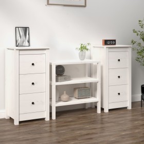 Sideboards 2 pcs solid white pine wood 40x35x80 cm by vidaXL, Sideboards - Ref: Foro24-813742, Price: 134,65 €, Discount: %