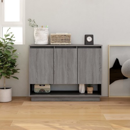 Aparador de madera de ingeniería gris Sonoma 97x31x75 cm de vidaXL, Aparadores - Ref: Foro24-812988, Precio: 78,38 €, Descuen...