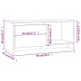 Mueble de TV madera de ingeniería roble ahumado 90x35x40 cm de vidaXL, Muebles TV - Ref: Foro24-813017, Precio: 48,99 €, Desc...