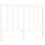 White solid wood bed frame with headboard 140x190 cm by vidaXL, Beds and slatted bases - Ref: Foro24-3193772, Price: 134,16 €...