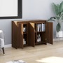 Aparador de madera de ingeniería marrón roble 102x33x75 cm de vidaXL, Aparadores - Ref: Foro24-813016, Precio: 117,56 €, Desc...