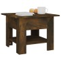 Mesa de centro madera de ingeniería roble ahumado 55x55x42 cm de vidaXL, Mesas de centro - Ref: Foro24-813077, Precio: 42,30 ...