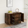 Sideboard with 3 smoked oak drawers 120x41x75 cm by vidaXL, Sideboards - Ref: Foro24-813062, Price: 142,84 €, Discount: %