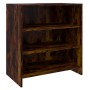 Aparador de madera de ingeniería roble ahumado 70x40,5x75 cm de vidaXL, Aparadores - Ref: Foro24-813008, Precio: 59,99 €, Des...