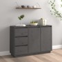 Solid gray pine wood sideboard 111x34x75 cm by vidaXL, Sideboards - Ref: Foro24-813806, Price: 125,96 €, Discount: %