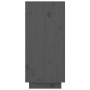 Aparador de madera maciza de pino gris 111x34x75 cm de vidaXL, Aparadores - Ref: Foro24-813806, Precio: 125,99 €, Descuento: %